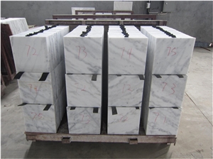 Chinese Marble Flooring White Marble Tiles with Grey Vein