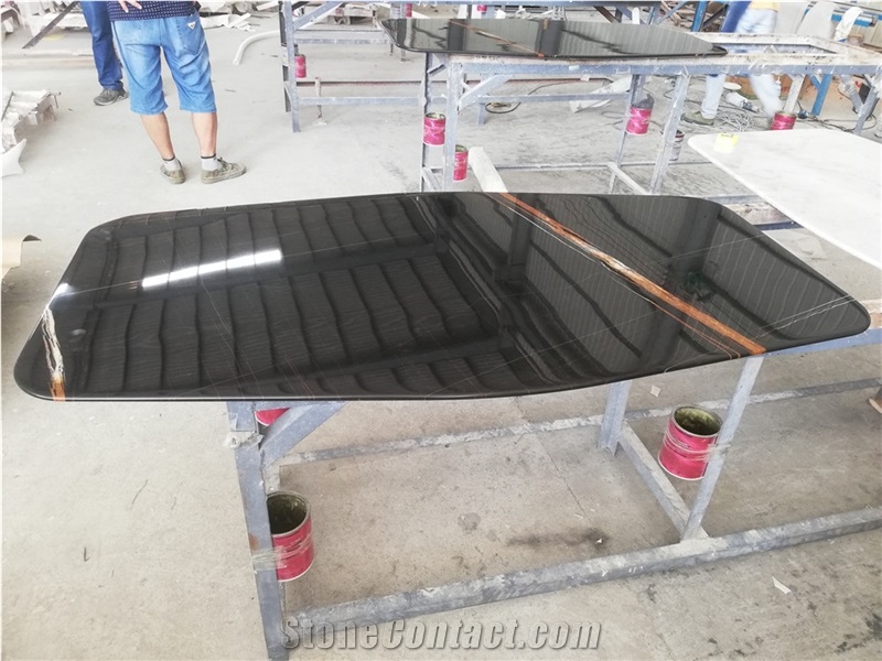 Natural Stone  Noir St. Laurent Marble Tabletop
