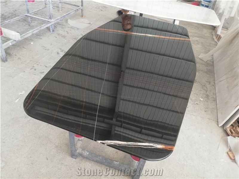 Natural Stone  Noir St. Laurent Marble Tabletop