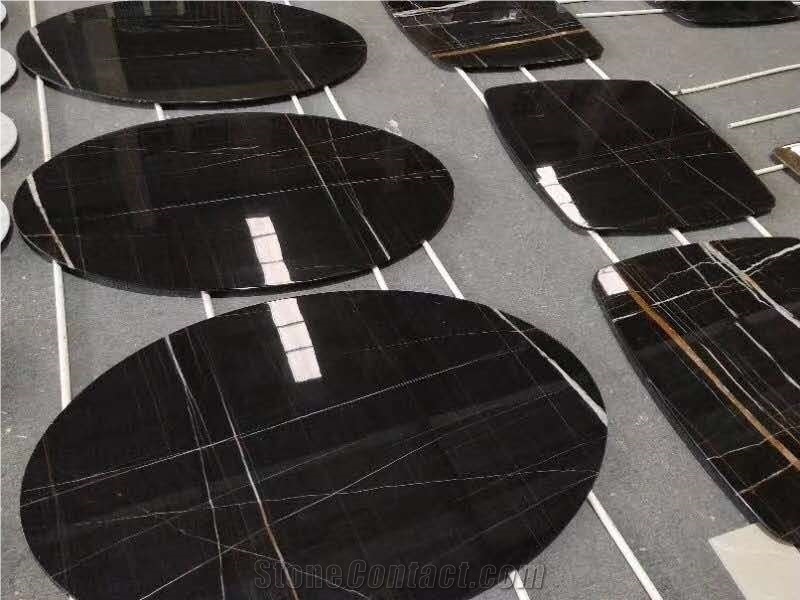 Natural Stone  Noir St. Laurent Marble Tabletop