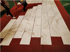Polished Of Elba White Marble Used For Wall And Floor