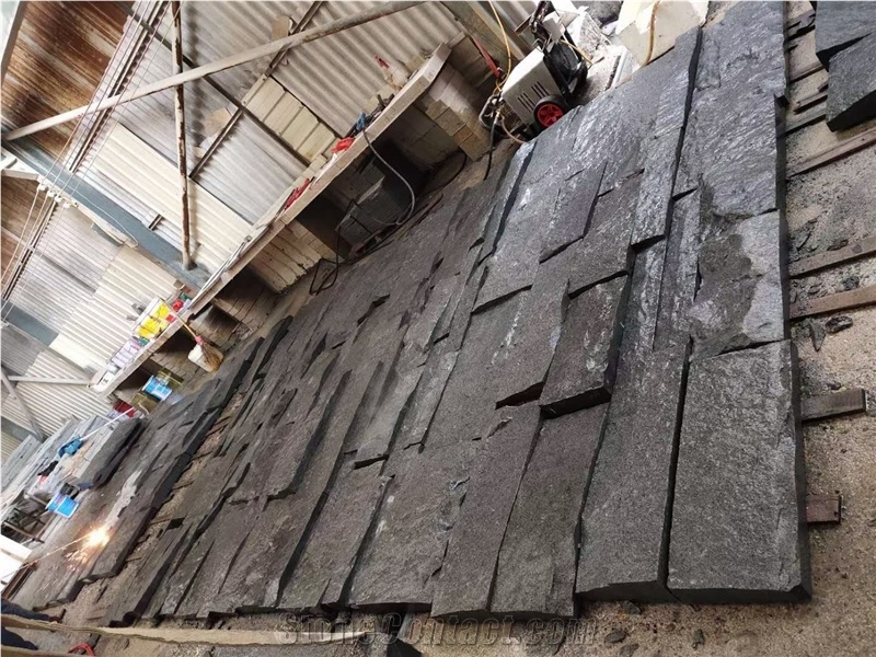 Original G654 Dark Grey Granite Split Wall Stone Cladding