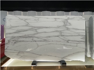 Super white Lincoln marble polished slabs