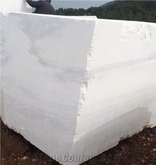 Bianco dolomite white marble blocks