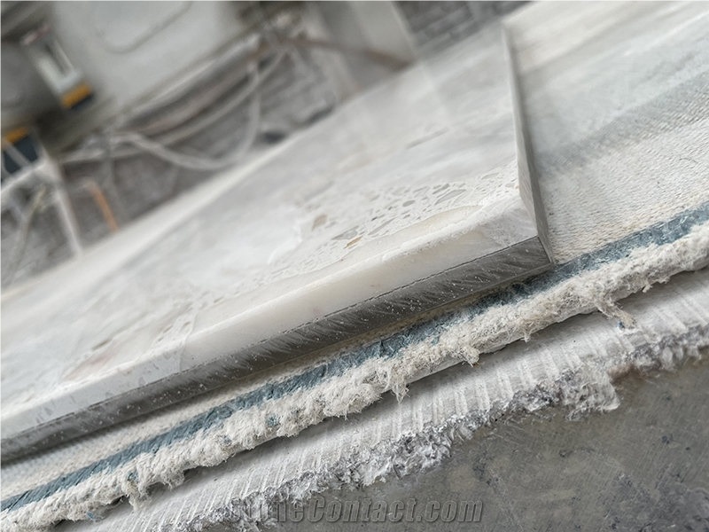 White Terrazzo Composite Acrylic Panel For Wall