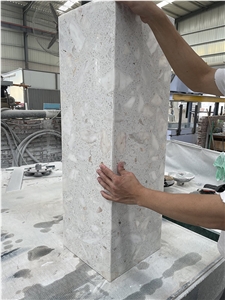 White Terrazzo Composite Acrylic Panel For Wall