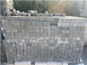 Black basalt cobble stone