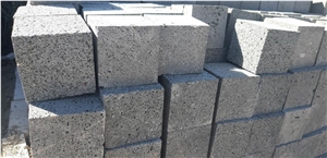Black basalt cobble stone