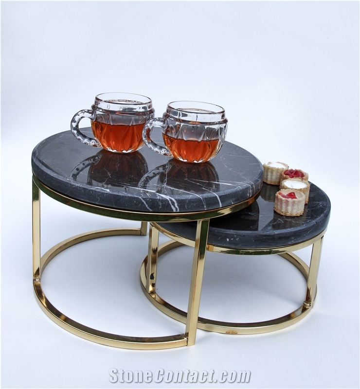 black marble tasting tray