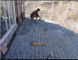 Light Brown Marble Pavers, Cobble Stone Cubic stone