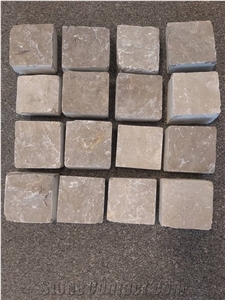 Light Brown Marble Pavers, Cobble Stone Cubic stone