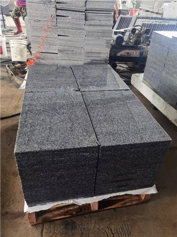 New G654 Dark Grey Sesame Black Cheap Granite Tiles &Slabs