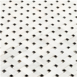 Carrara White Polished Marble Mosaics