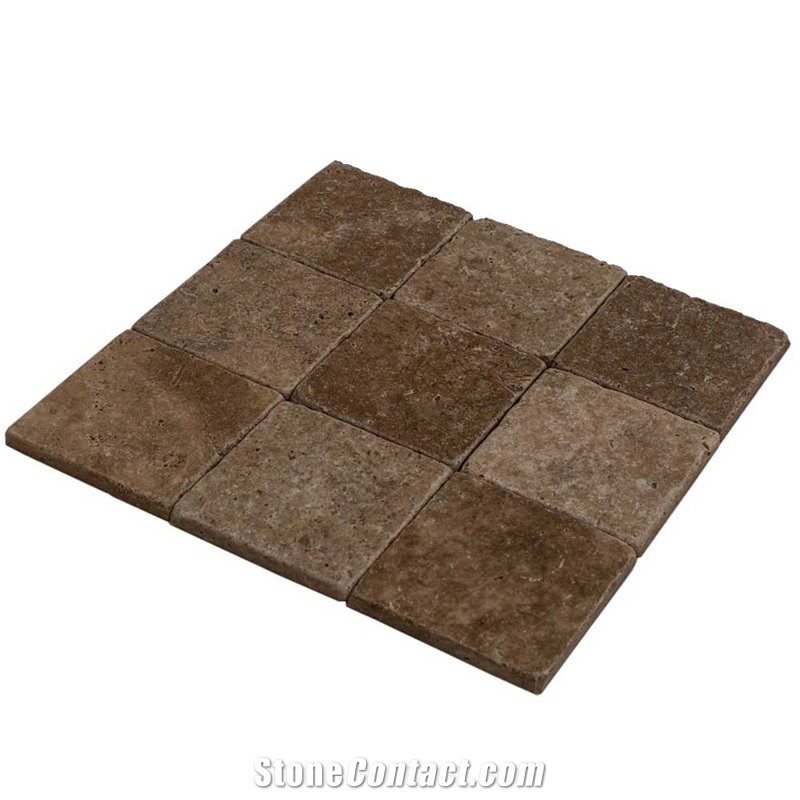 Noce Tumbled Travertine Tiles