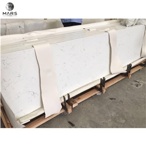Engineered Carrara White Quartz Eased Polished Edges