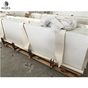 Engineered Carrara White Quartz Eased Polished Edges