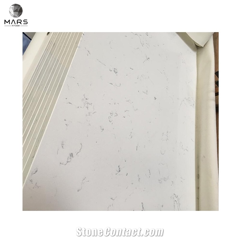 Engineered Carrara White Quartz Eased Polished Edges