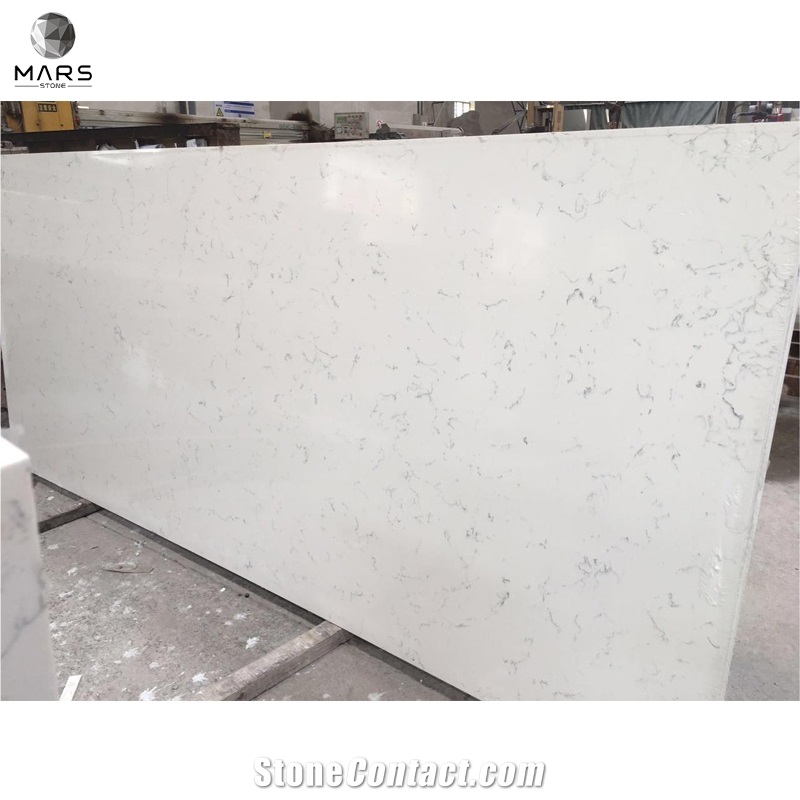Engineered Carrara White Quartz Eased Polished Edges