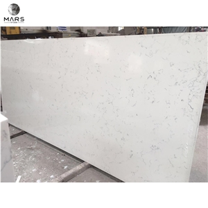 Engineered Carrara White Quartz Eased Polished Edges