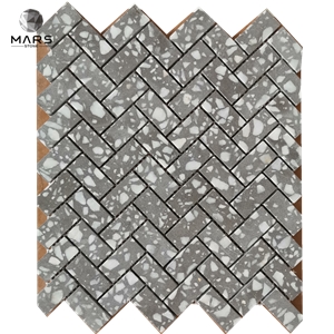 Environmental Artificial Cement Terrazzo Mosaic Tile
