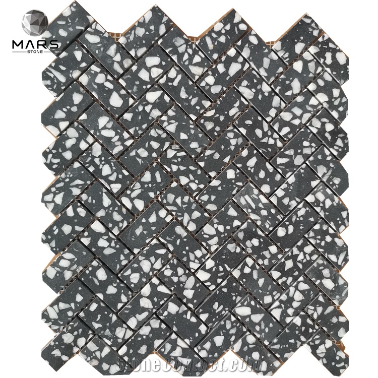 Environmental Artificial Cement Terrazzo Mosaic Tile