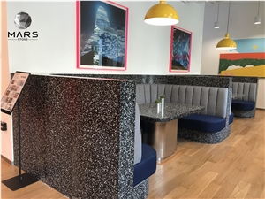 Factory Price Black Terrazzo For Table Top And Bar Top