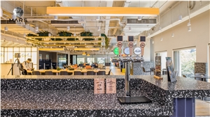 Factory Price Black Terrazzo For Table Top And Bar Top