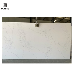 Factory Supplier Calacatta Quartz Slabs With Carrara Look