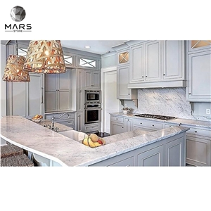 Factory Supplier Calacatta Quartz Slabs With Carrara Look