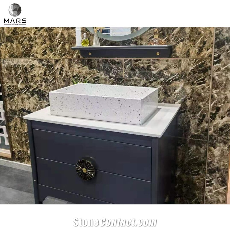 High Quality Water Resistance Terrazzo Stone  Wash Basin