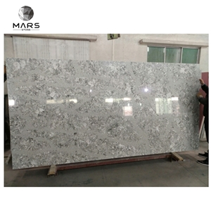 HOT China Cheap Artificial Silver Fox Grey Quartz Slabs