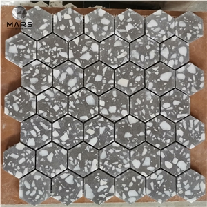 Hot Selling Cement Hexagon Terrazzo Mosaic Tiles
