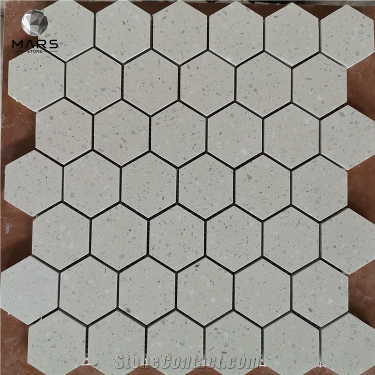 Hot Selling Cement Hexagon Terrazzo Mosaic Tiles