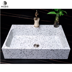 Inorganic Concrete Terrazzo Stone Bathroom Toilet Wash Basin