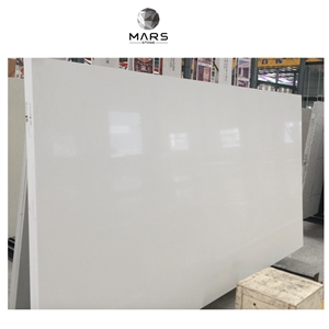 Popular Pure White Quartz Stone Countertops and Island