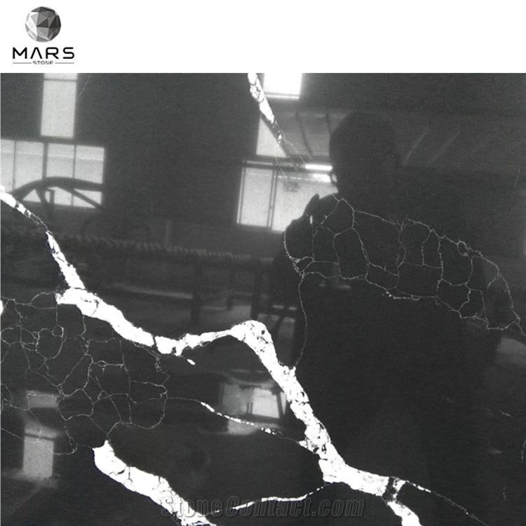 Similiar As Black Nero Marquina Artificial Quartz Countertop