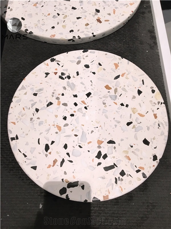 Terrazzo Cement Multicoloured Kitchen Work Top And Table Top