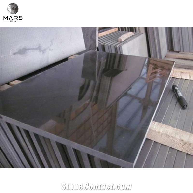 2-3cm ShanXi Black Granite Floor Tile Meter Price
