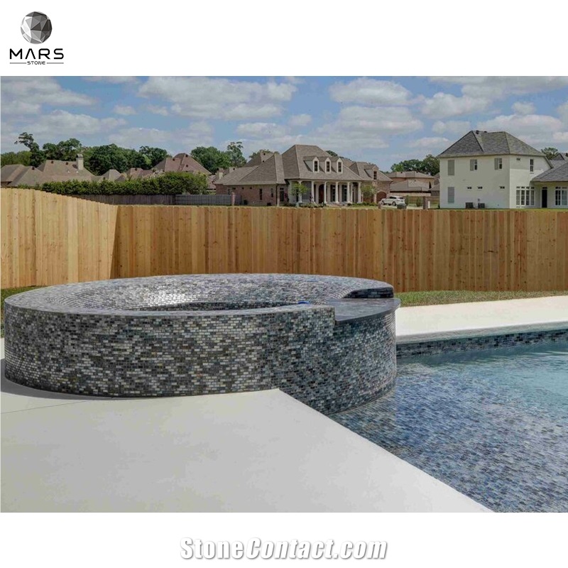 2021 Crystal Marble Stone Strip Brick Glass Mosaic Tile