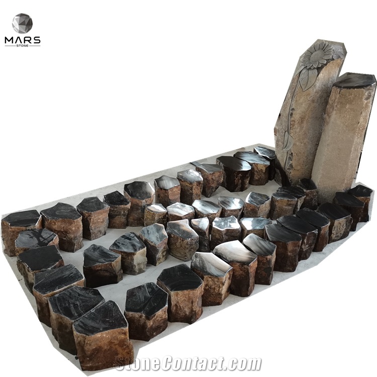 2021 High Quality Germany Basalt Stone Engraving Tombstone 