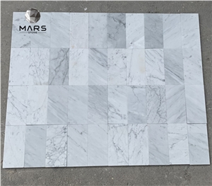 2021 Hot Carrara White Marble Mosaic Brick Tiles Backsplash
