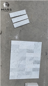 2021 Hot Carrara White Marble Mosaic Brick Tiles Backsplash