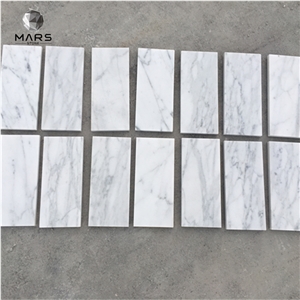 2021 Hot Carrara White Marble Mosaic Brick Tiles Backsplash