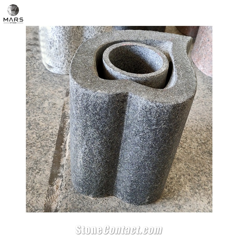 2021 Hot Granite Flower Vases Pot For Cemetery Graves