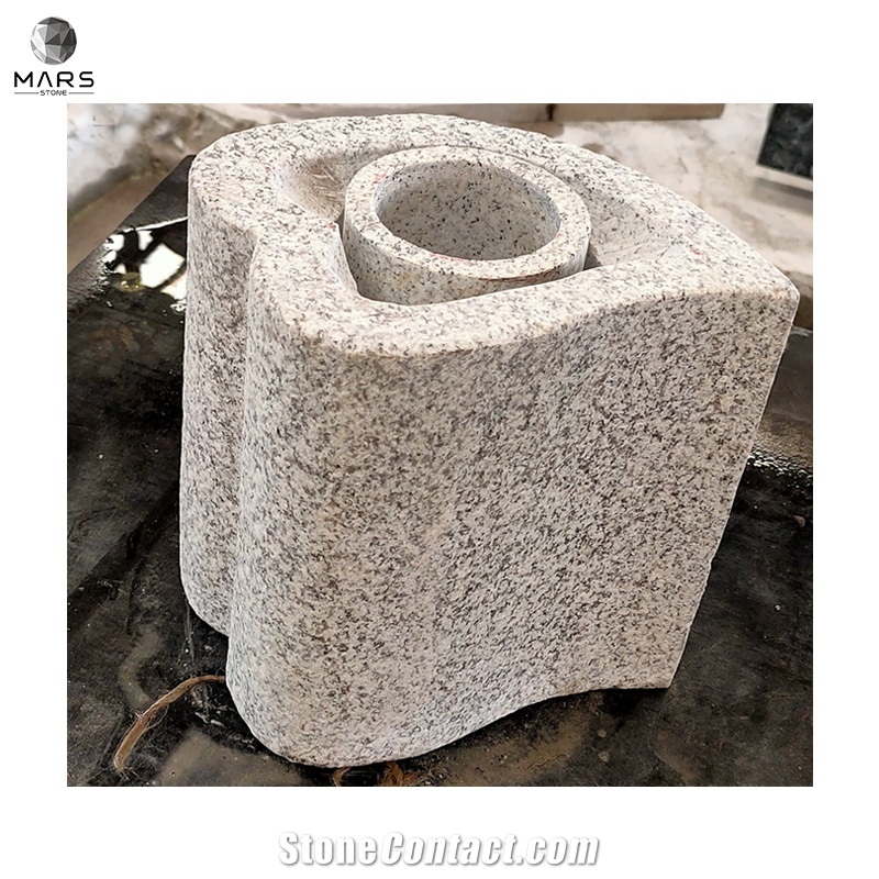 2021 Hot Granite Flower Vases Pot For Cemetery Graves