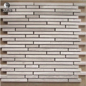 2021 Hot Selling Travertine Linear Strip Mosaic Tile Factory