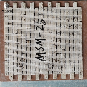 2021 Hot Selling Travertine Linear Strip Mosaic Tile Factory