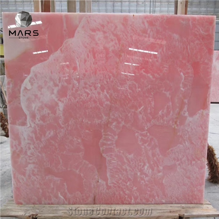 2021 Popular Luxury Natural Pink Onyx For countertops