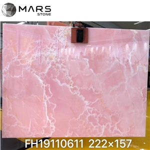 2021 Popular Luxury Natural Pink Onyx For countertops