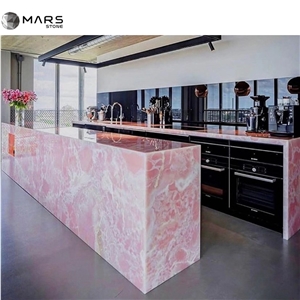 2021 Popular Luxury Natural Pink Onyx For countertops